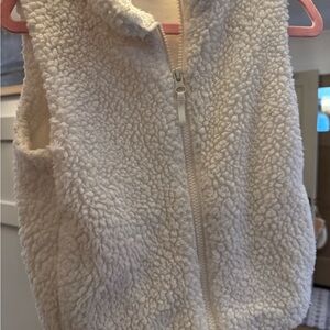 Girls Crewcuts Ivory Sherpa Vest size 6